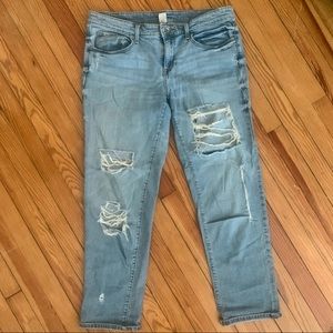Distressed Boyfriend Mom Jeans 4